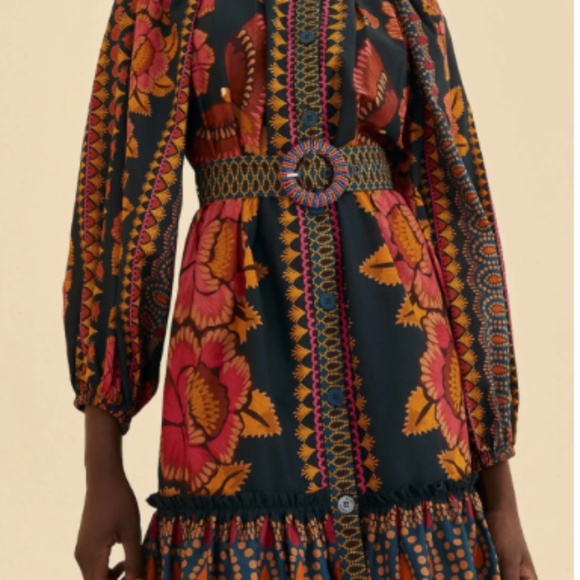 FARM Rio Dresses & Skirts - Teal Ainika Sparkle Puff Sleeve Mini Dress. Brand new with tag